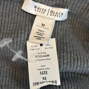 White House Black Market Gray Turtleneck Sweater